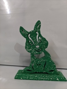 Conejito de epoxi, conejito hecho a mano con láser - Product Image 1