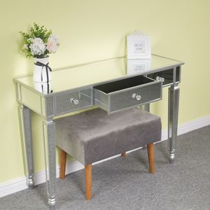 Consolle con Specchio a Tre Cassetti FCH, Elegante Comò con Cassetti per Conservazione e Applicazione Trucco - Product Image 5
