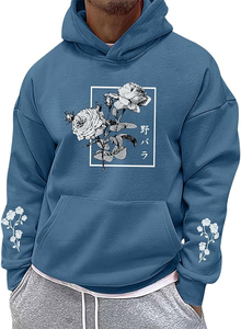 เสื้อฮู้ดดี้ผู้ชายผ้าฝ้ายแท้ 100% คุณภาพสูง ระบายอากาศได้ดี สไตล์ญี่ปุ่น เท่ห์ ทรงปกติ แฟชั่นสตรีทแวร์ ใส่ได้ในฤดูหนาว - Product Image 2