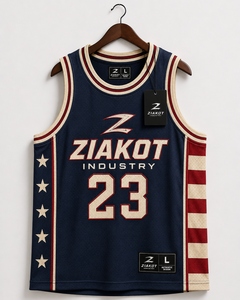 Jersey Basket Throwback Otentik Warna Biru Dongker Oranye-Putih Kustom Terlaris Industri Grosir Langsung - Product Image 3