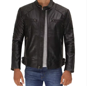 Vestes en cuir sur mesure anti-rides pour hommes à prix raisonnable - Product Image 4