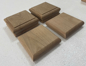 Capuchons de poteau d'escalier en bois massif, design minimaliste, durables pour escaliers et balcons - Product Image 1