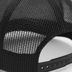 Black Mesh Trucker <b>Hat</b> Adjustable Unisex Adult Casual Summer Outdoor Training <b>Cap</b> Breathable Cotton <b>Flat</b> Brim Style - Product Image 6