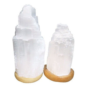 Lámpara de Sal Blanca del Himalaya de Fabricante OEM, 100% Natural, Tallada a Mano, con Estilo Romántico - Product Image 3