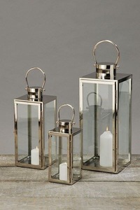 Lanternes carrées en fer blanc, faites à la main, de bonne qualité, durables, décorations de mariage en intérieur, décorations de fête réutilisables, vente chaude - Product Image 2