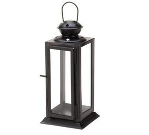 Best Selling Modern Looking Stainless Steel Candle <b>Lantern</b> In Shiny <b>Black</b> Finished <b>Lantern</b> Centerpiece For Home Decoration - Product Image 2