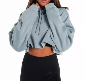 Nouvelle Arrivée 2026 – Sweat à Capuche Court en Coton Doux pour Femme - Product Image 6