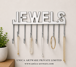 Organizador de Joyas Decorativo para Pared, Gancho para Colgar Collares, Pulseras y Llaves, para Dormitorio, Vestidor y Decoración del Hogar - Product Image 1