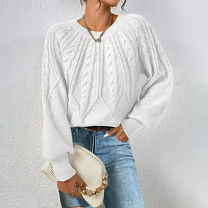 Oferta Especial: Cárdigan de Lana Cachemira Suave y Esponjosa con Cuello Alto, Estilo Holgado de Dos Piezas para Otoño-Invierno, para Mujer, Color Liso - Product Image 5
