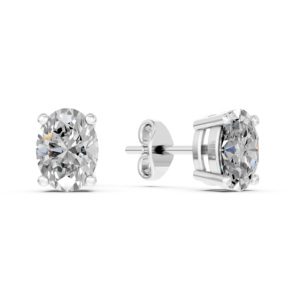 Pendientes de Plata 925 con Diamantes de Laboratorio, Certificados por IGI, RJC, ODM, OEM, Fabricante de Joyería Fina Ética, Venta al por Mayor EA502047 - Product Image 2