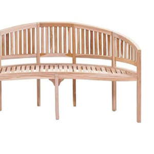 Un banc de jardin simple et moderne à trois places, adapté à une utilisation en extérieur, doté de pieds robustes et résistants à la décomposition. - Product Image 3
