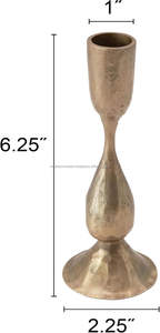 <b>Vintage</b> Design Aluminium Candle <b>Stick</b> Holder High Quality Golden Finish for Home Decoration Wedding Candles Stand Made of Metal - Product Image 2