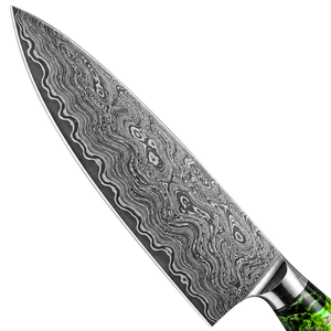 Couteau de Chef Professionnel en Acier Damas Fait Main, Outil de Cuisine Personnalisé, Lame à Motif Décoratif, Manche Ergonomique, Vente en Gros - Product Image 3