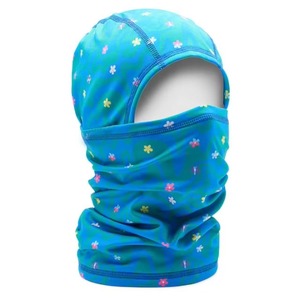 Pasamontañas con Estampado Floral Azul Claro y Blanco, 100% Poliéster, Unisex para Adultos, 56-58cm, Transpirable e Impermeable - Product Image 6