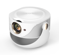 Projecteur vidéo intelligent Android 4K avec correction automatique de la distorsion trapézoïdale, zoom, portable, mini, pour diffusion de films en extérieur, lecteur multimédia, home cinéma