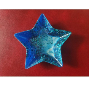 Bol décoratif en résine fait main, porte-bijoux, plat à bibelots en époxy coloré, plat de service moderne, idée cadeau parfaite - Product Image 6