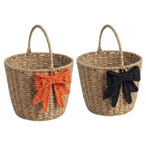 Panier tressé décoratif d'Halloween en gros, panier de rangement, organisateur pour la collecte des bonbons, centre de table de fête, décoration intérieure - Product Image 2