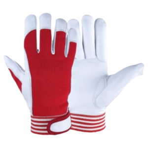 Premium Quality Heavy Duty <b>Driver</b> <b>Gloves</b> Goat Grain Leather Construction Spark Resistant Work Safety Cotton Nylon Lining - Product Image 6