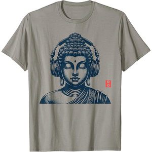 Camiseta informal estampada para hombre, de algodón, lavado ecológico, manga corta, cuello redondo, diseño moderno de verano. - Product Image 3