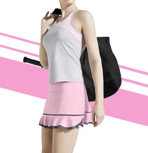 Ensemble de jupe de tennis personnalisée pour femme, haut de sport sans manches dos nageur et jupe-short plissée, tenue de golf athlétique, Nouvelle Arrivée 2026 - Product Image 6