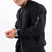 Blouson Bomber Homme Grande Taille Personnalisé Marque Privée Imperméable Écologique Léger Décontracté Hiver Effet Délavé