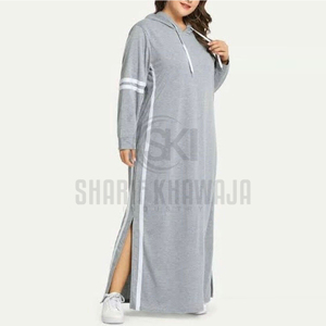 Abaya Juba pour femmes grandes tailles à manches longues, prix de gros, avec logo personnalisé, tailles personnalisables, abaya pour femmes de haute qualité - Product Image 2