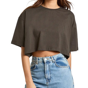 Camisetas de Alta Calidad, Diseño Personalizado, Transpirables, Tejidas, 100% Algodón, Estilo Casual, para Mujer, Venta al Por Mayor 2026 - Product Image 3