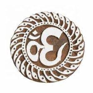 Sello de bloque de impresión indio tallado a mano de madera, Henna y sellos de impresión de papel - Product Image 3