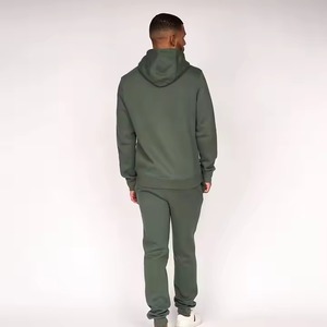 Men's Winter Eco-Friendly Patchwork <b>Jogger</b> Sets Solid Pattern Flared Stacked Two-Pieces Tracksuit - Product Image 1