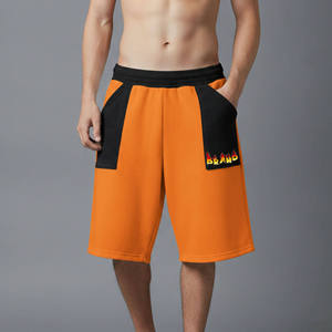 Nouveau design 2026 – Short de course tricoté grande taille noir ample décontracté respirant personnalisé pour homme, idéal pour le basketball et la gym - Product Image 4