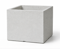 Pots de fleurs carrés modernes en plastique artificiel de haute qualité, légers et durables, pour intérieur, extérieur, balcon, jardin et sols commerciaux