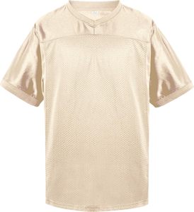 Maillot de football unisexe en modal doré à maille, col en V, manches courtes, respirant, anti-humidité, imprimé par transfert thermique, vêtement pour adulte - Product Image 6