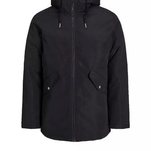 Parkas à capuche couleur unie 2026 pour hommes – Manteau décontracté épais et chaud style streetwear – Nouvelle collection hiver – Veste coupe-vent pour hommes - Product Image 2