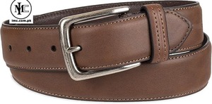 <b>Vintage</b> Embroidered Cow Hide Formal Solid Pattern Silver Buckle Braided Eco-Friendly Heavy Duty Durable Design <b>Belt</b> - Product Image 6