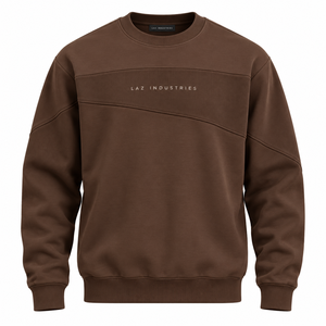 Sudadera con Logotipo Bordado Personalizado, Manga Larga, Hombros Caídos, Cuello Redondo, 100% Algodón Felpa, Nueva Colección Invierno 2026, Estilo Casual, Talla Grande - Product Image 4