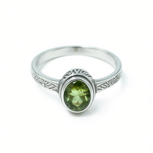 แหวนเพอริดอทอย่างดี น้ำหนัก 3.1 กรัม - Product Image 2