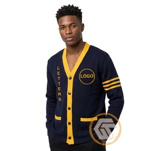 Pull-over d'hiver pour homme en acrylique brodé, col en V, manches longues, anti-boulochage, séchage rapide, de haute qualité, GREEK TREASURES Phi - Product Image 1