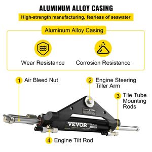 Cilindro Idraulico di Sterzo Marino HC4645H a Montaggio Frontale per Motori Fuoribordo 150HP - Product Image 6
