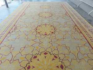 Alfombra de Lana Premium Roja, Suave y de Lujo, Hecha a Mano, para Dormitorio, Sala de Estar, Decoración Elegante - Product Image 5