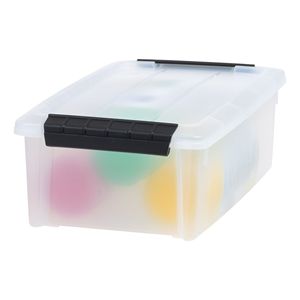 5,8 litri. Contenitore di Plastica con Coperchio, Contenitori Impilabili, Scatola per Stoccaggio - Product Image 2