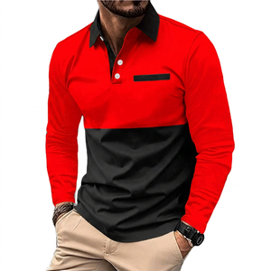 Men's Anti-Wrinkle Embroidered Short Sleeve Color Blocked <b>Striped</b> Zipper for <b>Shirt</b> Casual Knitted Top <b>White</b> Navy <b>Black</b> - Product Image 5