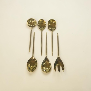 Minimalist Silver Plated Cutlery Set <b>Mirror</b> Polish Long Handle Wedding Utensils Metal Dinner Spoon Fork Knife - Product Image 1
