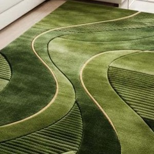 Abstract Green Carpet Modern Area Rug Hand Tufted Carpet For Living Room Bedroom Decorative <b>Floor</b> Rug Gift For Home Decor - Product Image 5