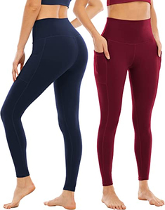 Women's <b>Thermal</b> Yoga <b>Pants</b>, High Waist Warm Fleece Lined Leggings, Winter Workout Running Tights with Pockets - Product Image 6
