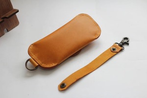 New Genuine Leather Glasses Cover Luxury Eyewear <b>Case</b> Full Grain Leather <b>Sunglasses</b> Pouch Bulk Wholesale Manufacturer LGC-0157 - Product Image 3