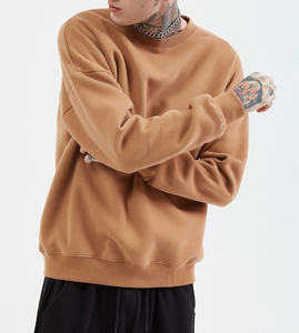 Wholesale Printed Cotton <b>Fleece</b> Regular Fit Heavyweight Crew Neck Men's <b>Sweatshirt</b> Custom <b>Lined</b> Eco-Friendly - Product Image 3