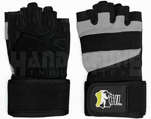 Guantes de Gimnasio PU con Logotipo Personalizado al por Mayor, Transpirables, para Levantamiento de Pesas, con Correa Ajustable para la Muñeca - Product Image 1