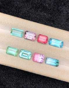 Tourmaline rose naturelle, taille octogonale, pierre précieuse brute d'Inde, qualité excellente et rare, idéale pour la création de bijoux - Product Image 6