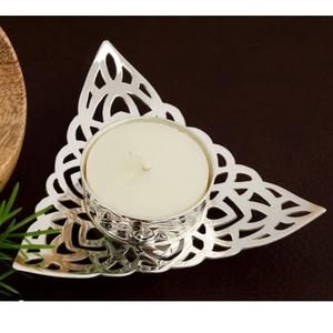 Portavelas de Aluminio con Cristal, Decoración de Mesa, Centros de Mesa para Bodas, Portavelas Votivas - Product Image 5