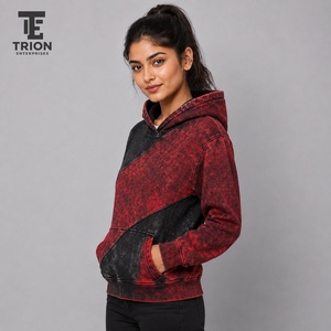 Sudadera Premium de Invierno para Mujer con Lavado Ácido, Logo Frontal, Casual, Forrada, 100% Algodón, Ajuste Cómodo, Tejido de Forro Polar Transpirable, Costuras Duraderas - Product Image 3